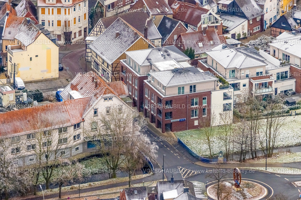 Werne221202266 | Luftbild Innenstad Werne ,Burgwall,  Werne, Ruhrgebiet, Nordrhein-Westfalen, Deutschland