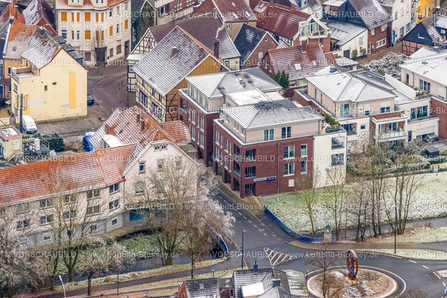 Werne221202266 | Luftbild Innenstad Werne ,Burgwall,  Werne, Ruhrgebiet, Nordrhein-Westfalen, Deutschland