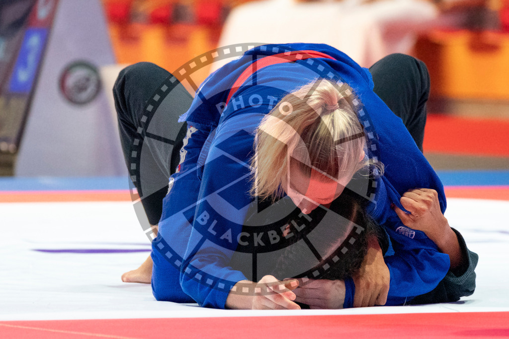 20231106PBB1787 | Fighters compete during the AJP World Master Championship in the Mubadala Arena in Abu Dhabi, Arab United Emirates, on November 6, 2023.