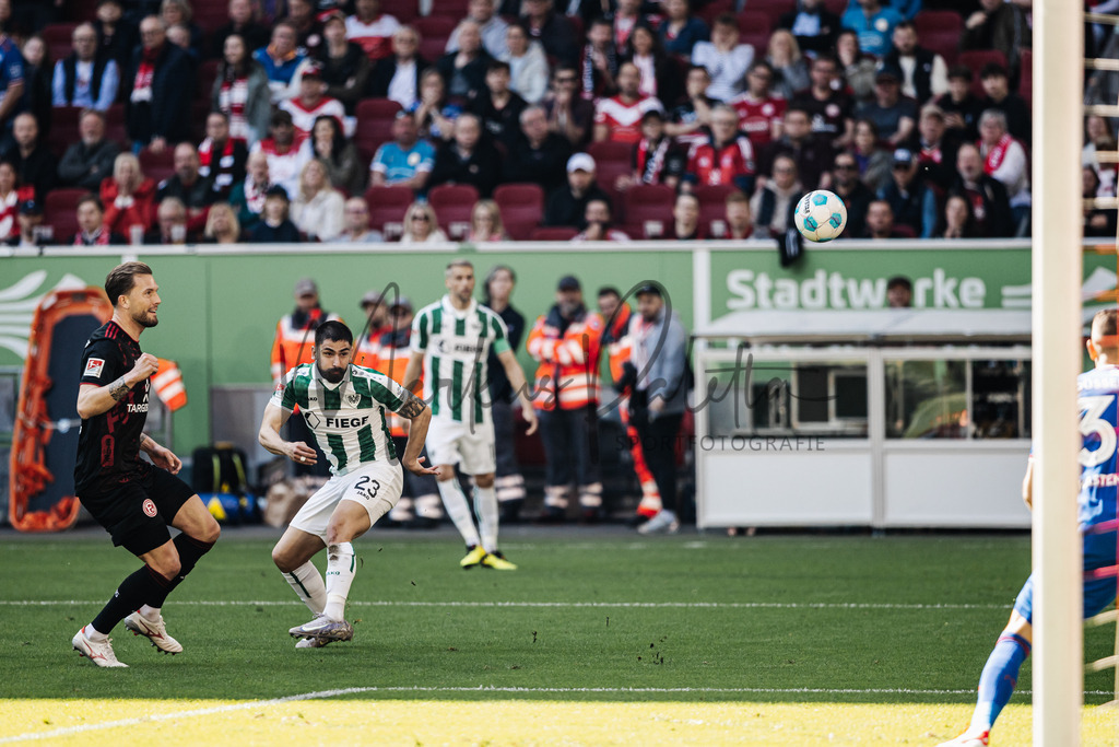 2. Bundesliga, Saison 2024/25, 28. Spieltag: Fortuna Düsseldorf - SC Preußen Münster | Düsseldorf, 05.04.2025: 2. Bundesliga, 28. Spieltag, Fortuna Düsseldorf gegen SC Preußen Münster in der Merkur Spiel-Arena in Düsseldorf. Foto: sportfotografie.ms | Markus Paletta - Realisiert mit Pictrs.com