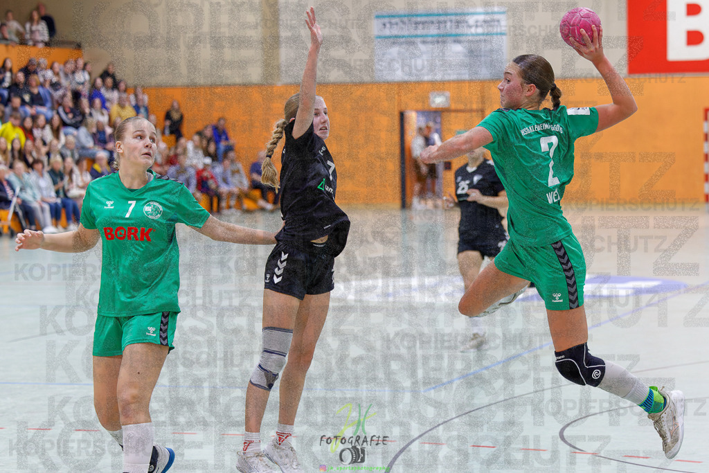 2024-10-19_155 | Jugendbundesliga B-Jugend weiblich; HSG Kleenheim/Langgöns - Longericher SC am 19.10.2024 in Oberkleen (Weidig-Halle) - Realisiert mit Pictrs.com