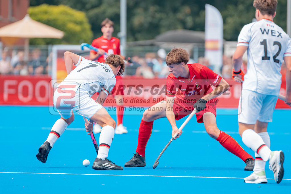 HK_20230716_102895 | Euro Hockey MU18 Boys Finale Belgium vs Germany Championship Girls &amp; Boys am 16.7.2023 CHTC , Krefeld ,