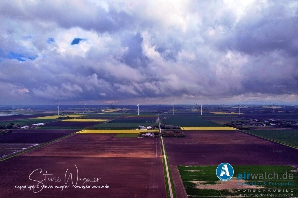 Luftbild Friedrich-Wilhelm-Luebke-Koog | Luftbild: Friedrich-Wilhelm-Luebke-Koog - 360Grad - Rundumblick - Position: Klanxbueller Weg