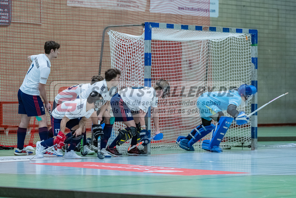 HK_20231217_107569 | 1. Bundesliga Herren Crefelder HC - Düsseldorfer HC  am 17.12.2023 Sporthalle Glockenspitz, Krefeld ,