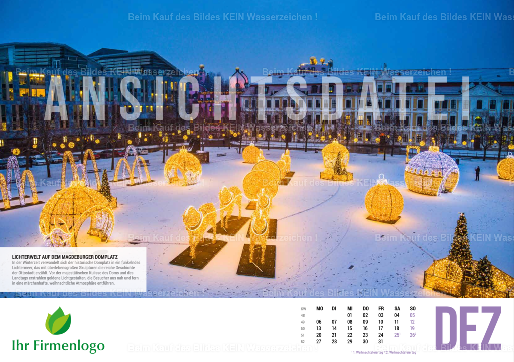 12_Magdeburg_Luftbild_Kalender_2027_Dezember | Magdeburger Wandkalender mit Luftbildern für Firmen 2027 - Realisiert mit Pictrs.com