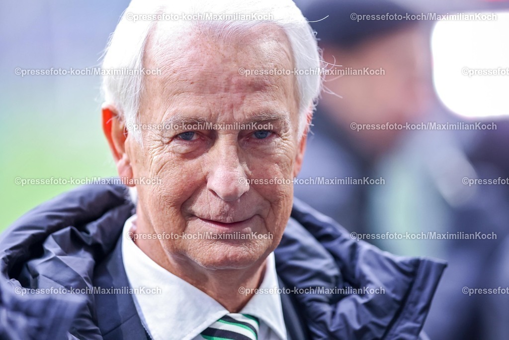 BMG13122501002 | 13.12.2025, Fußball, Borussia Mönchengladbach - VfL Wolfsburg, 1. Fußball Bundesliga, 14.Spieltag, Borussia-Park, Saison 2025 2026: Präsident Rainer Bonhof (Borussia Mönchengladbach)  DFB regulations prohibit any use of photographs as image sequences and or quasi-video.