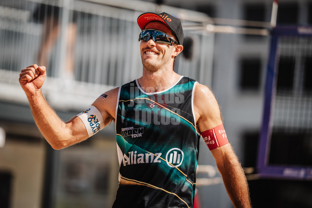 Beachvolleyball | Männer | Allianz German Beach Tour 2025 | Tourstop Berlin | 17.08.2025 | Moritz Pristauz jubelt