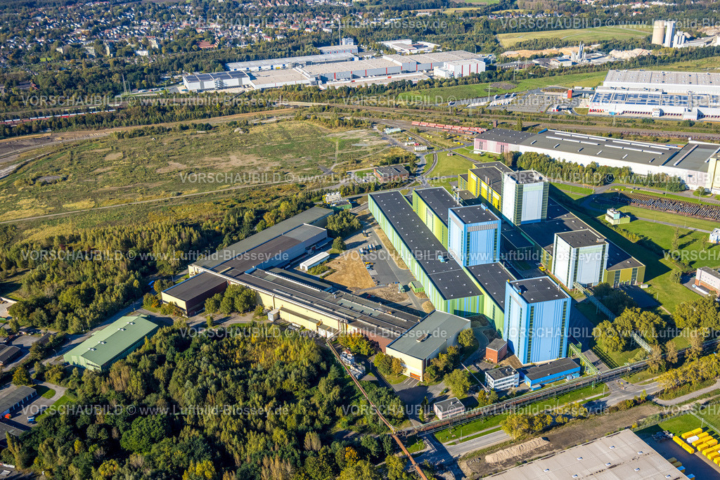 Dortmund241006297 | Luftbild, thyssenkrupp Steel Werksgelände im Gewerbegebiet Westfalenhütte, hinten Kaufland Logistik, Borsigplatz, Dortmund, Ruhrgebiet, Nordrhein-Westfalen, Deutschland