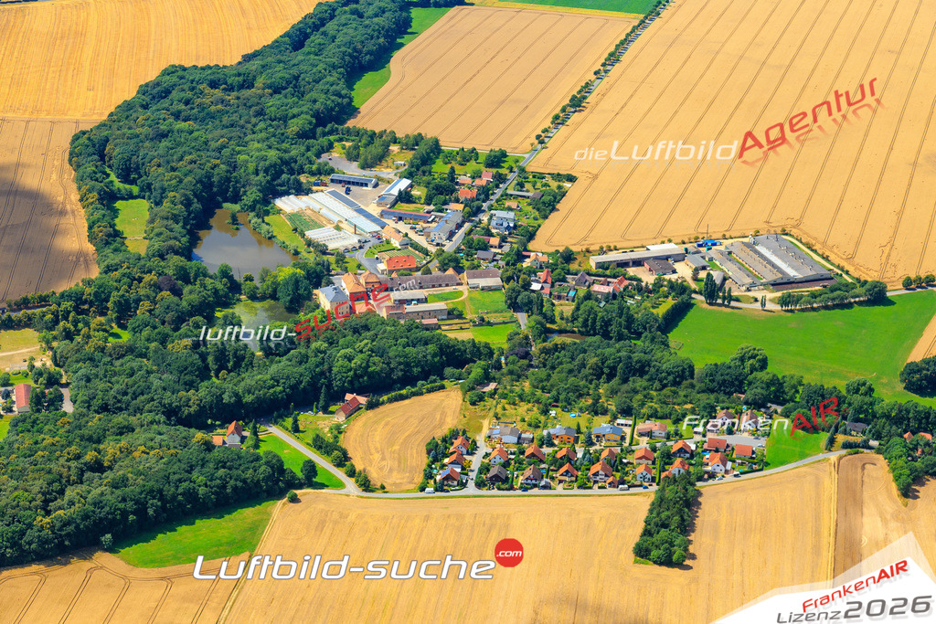 Die Luftaufnahme der Stadt Lauterbach wurde vom UL-Flugzeug heraus erstellt ( keine Drohne )- hohe Auflösung für beste Qualität