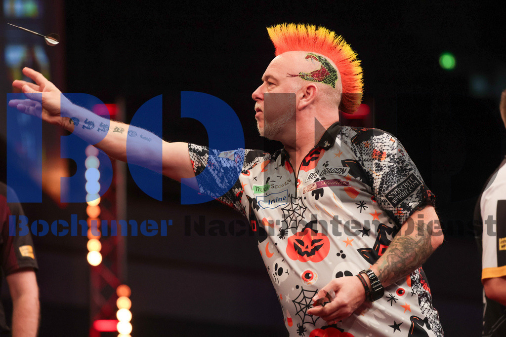  29.10.2023 - 
 | Sebastian Sendlak / Bochumer Nachrichtendienst (BOND) - PDC European Darts Championship: Viertelfinale {Persons shown} - Realisiert mit Pictrs.com