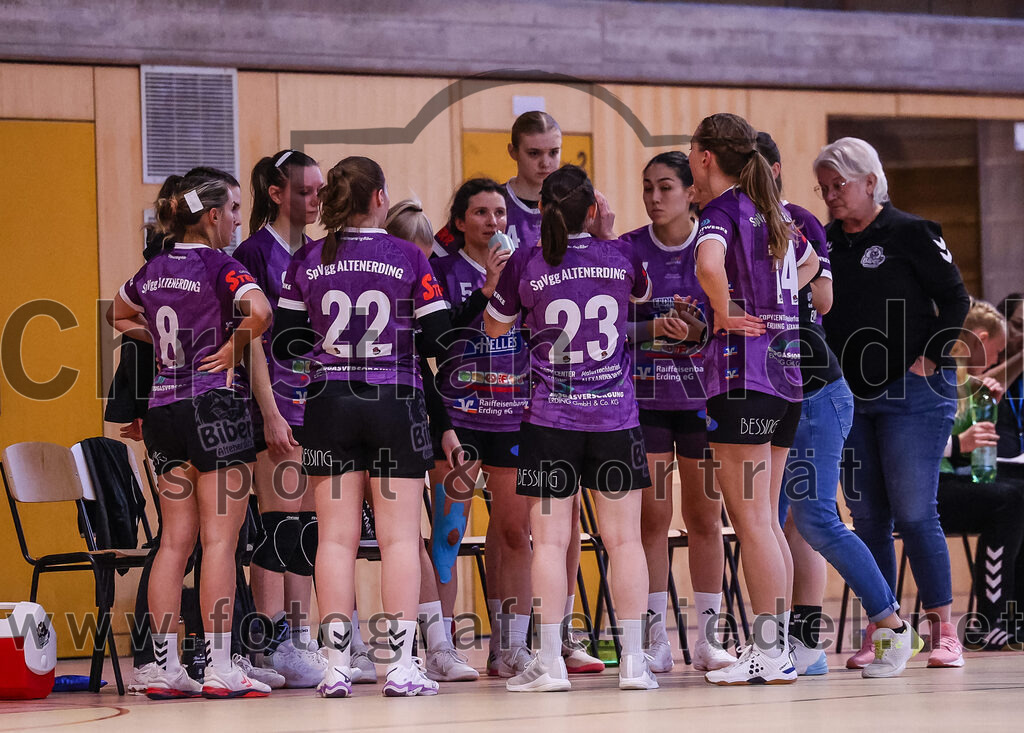 2025-02-22_079_SpVgg_Altenerding_gegen_TG_Landshut | Erding, Deutschland, 22.02.2025:Handball, Bezirksoberliga Frauen Altbayern 2024 / 2024, 15. Spieltag, SpVgg Altenerding gegen TG Landshut, Endergebnis: 25:22Foto: Christian Riedel / fotografie-riedel.net