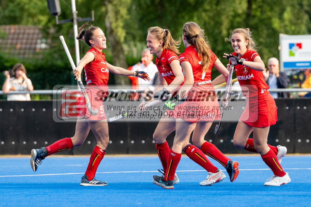 SFE_20230713_0060 | EuroHockey EM U18 Girls France vs Belgium am 13.07.2023 in Krefeld (Gerd-Wellen-Hockeyanlage), Photo: Stephan Fehrmann 2023 (Sports-Gallery)
