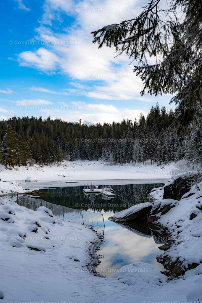 Caumasee | Spaziergang im Winter am Caumasee - Realisiert mit Pictrs.com