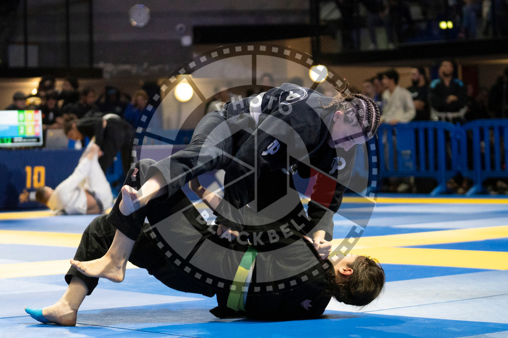 20240119PBB1274 | Fighters compete during the IBJJF European Championship in Paris, France, on January 19, 2024.