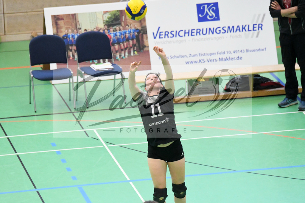 20200202_VCOOTB_0082 | Volleyball, Frauen:   waehrend des Spiels der Regionalliga NordWest zwischen VC Osnabrueck und Oldenburger TB in der Schlosswall-Halle am 02.02.2020 in Osnabrueck, Deutschland. - Realisiert mit Pictrs.com