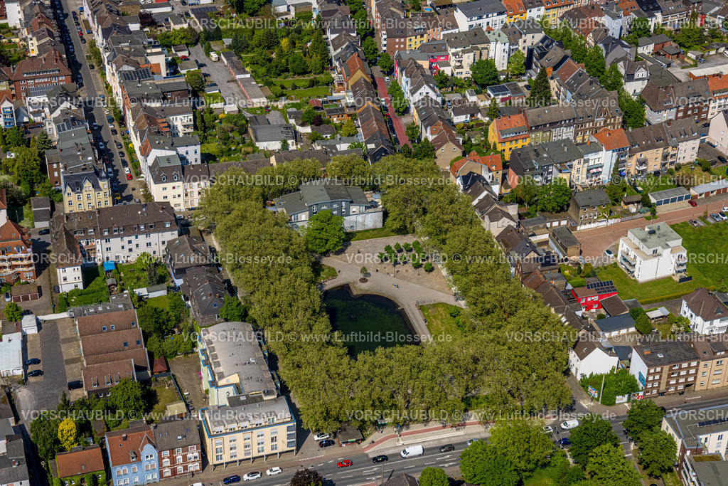 Hamm240506135 | Luftbild, Schillerplatz, Seniorenheim, Hamm, Ruhrgebiet, Nordrhein-Westfalen, Deutschland