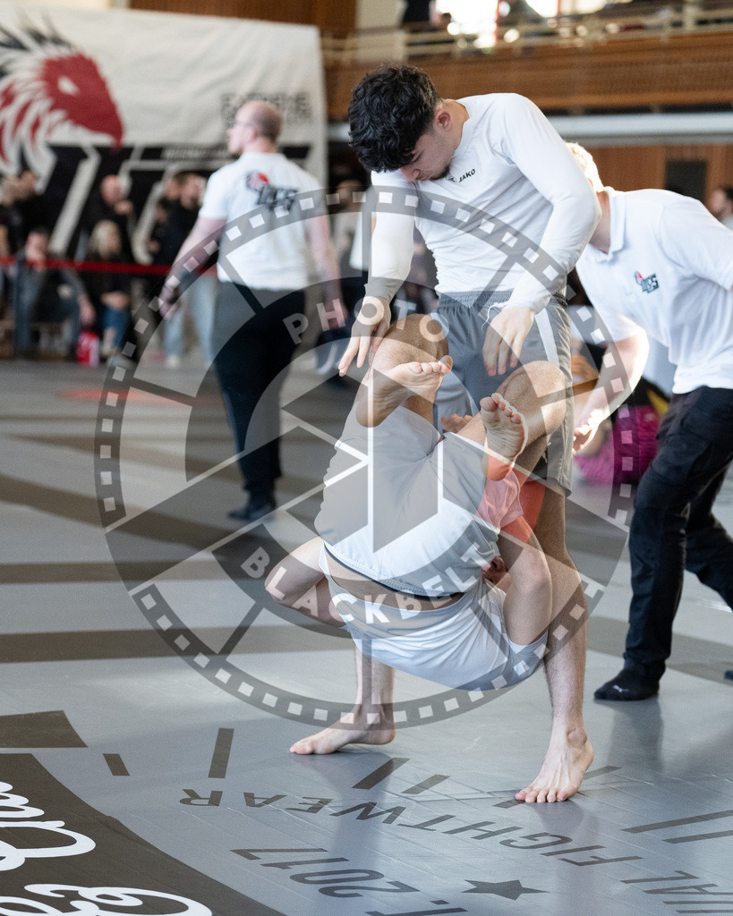 20251129PBB7191 | Fighters compete during the luta livre competition ILLCS XI winter edition on November 29, 2025 in Hannover, Germany.