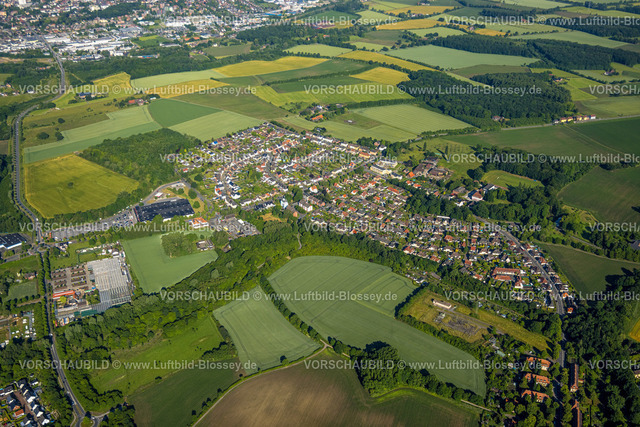 Hamm220601445 | Luftbild, Wohngebiet Kötterberg, zwischen Mansfelder Straße, August-Schüttken-Weg und Münsterstraße, Heessen, Hamm, Ruhrgebiet, Nordrhein-Westfalen, Deutschland