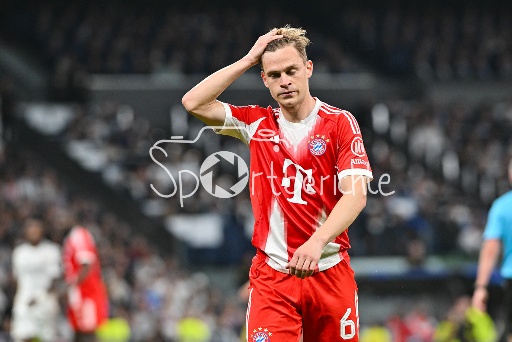 Real Madrid - FC Bayern München | MADRID, SPAIN - 07. APRIL: picture Joshua KIMMICH (FC Bayern Munich 6) during the UEFA Champions League match between Real Madrid vs. FC Bayern Munich on Quarterfinal first leg at Estadio Santiago Bernabeu