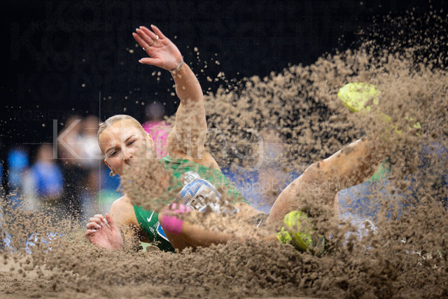 ISTAF Indoor; Duesseldorf, 24.01.2026 | DUESSELDORF, GERMANY - JANUARY 24:  Libby Buder (GER) during the long jump competition of the ISTAF Indoor Dusseldorf at PSD Bank Dome on January 24, 2026 in Duesseldorf, Germany. 