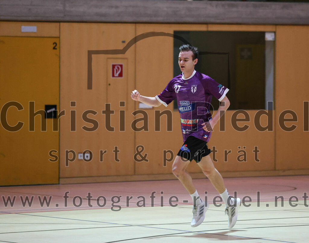 2023-12-09_078_SpVgg_Altenerding_gegen_TSV_Indersdorf | Erding, Deutschland, 09.12.2023:
Handball, Bezirksoberliga Männer 2023 / 2024, 10. Spieltag, SpVgg Altenerding gegen TSV Indersdorf, Endergebnis: 42:25

Tim Saalborn (SpVgg Altenerding, #27)

Foto: Christian Riedel / fotografie-riedel.net