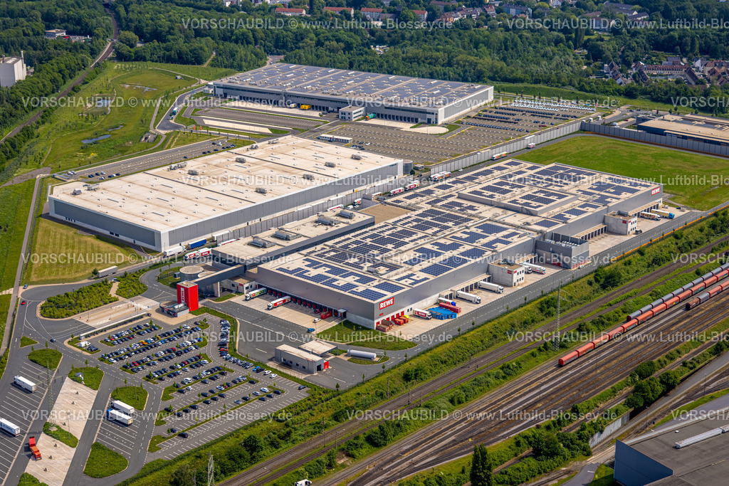 Dortmund240507361 | Luftbild, Logistikstandort Walzwerkstraße Gewerbegebiet Westfalenhütte, mit Rewe Dortmund Frischelogistik GmbH Warenlager, Dortmund, Ruhrgebiet, Nordrhein-Westfalen, Deutschland