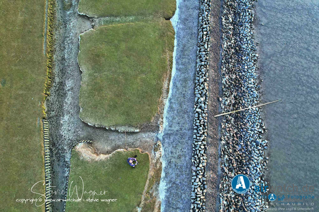 Luftbilder Nordfriesland, Nordstrand, Elisabeth-Sophien-Koog, Wattenmeer, Landgewinnung, Küstenschutz | Luftbild, Nordfriesland, Nordstrand, Elisabeth-Sophien-Koog, Wattenmeer, Landgewinnung, Küstenschutz