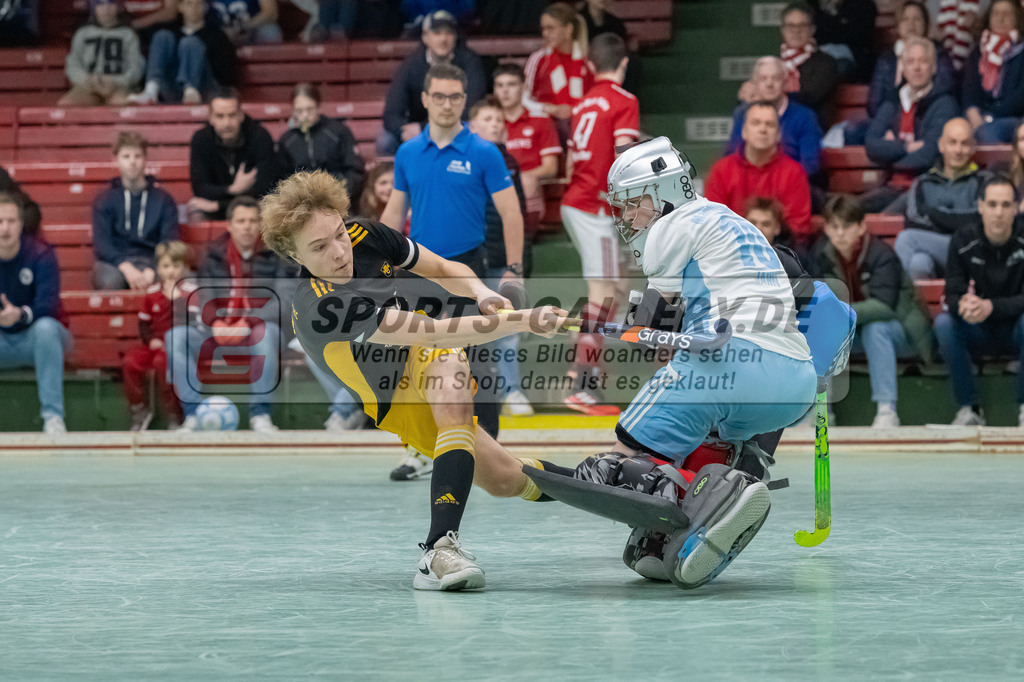 HK_20230305_105953 | Deutsche Meisterschaft MU16 1/2 Finale Mannheimer HC - Harvestehuder THC am 5.3.2023 RWK, Köln ,