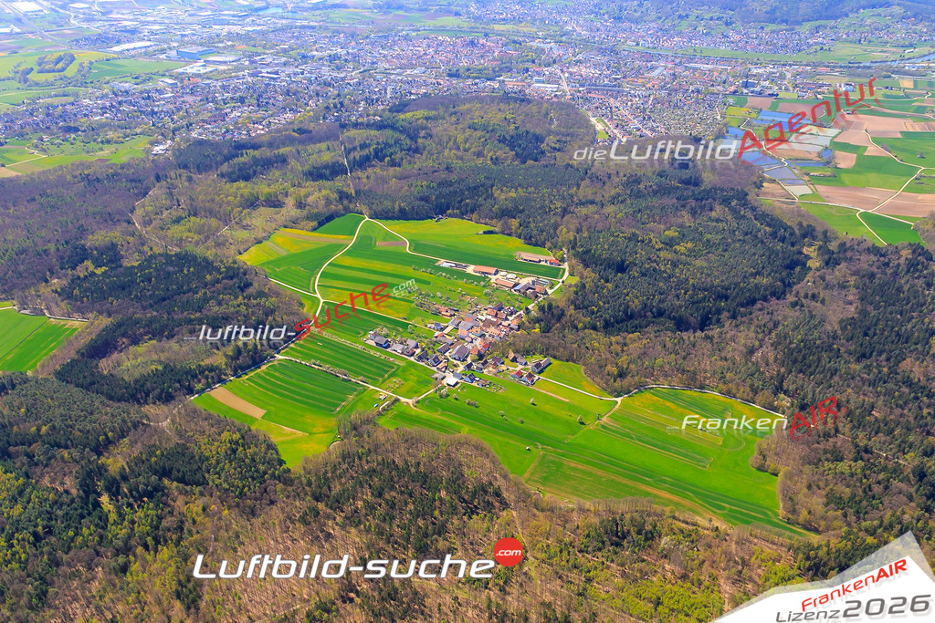 Die Luftaufnahme Serlbach - Forchheim wurde vom UL-Flugzeug (keine Drohne) aus fotografiert.Hohe Druck- Auflösung-die Geschenkidee!