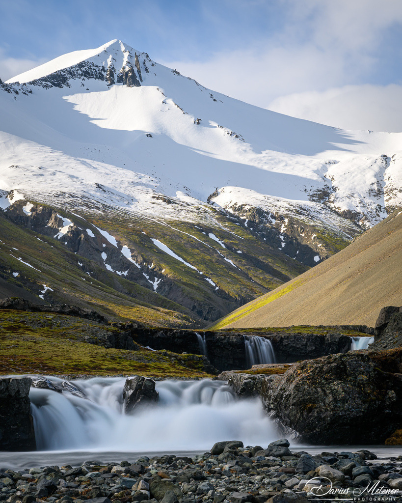 Der Skutafoss Waserfall | Der Skutafoss Wasserfall auf Island