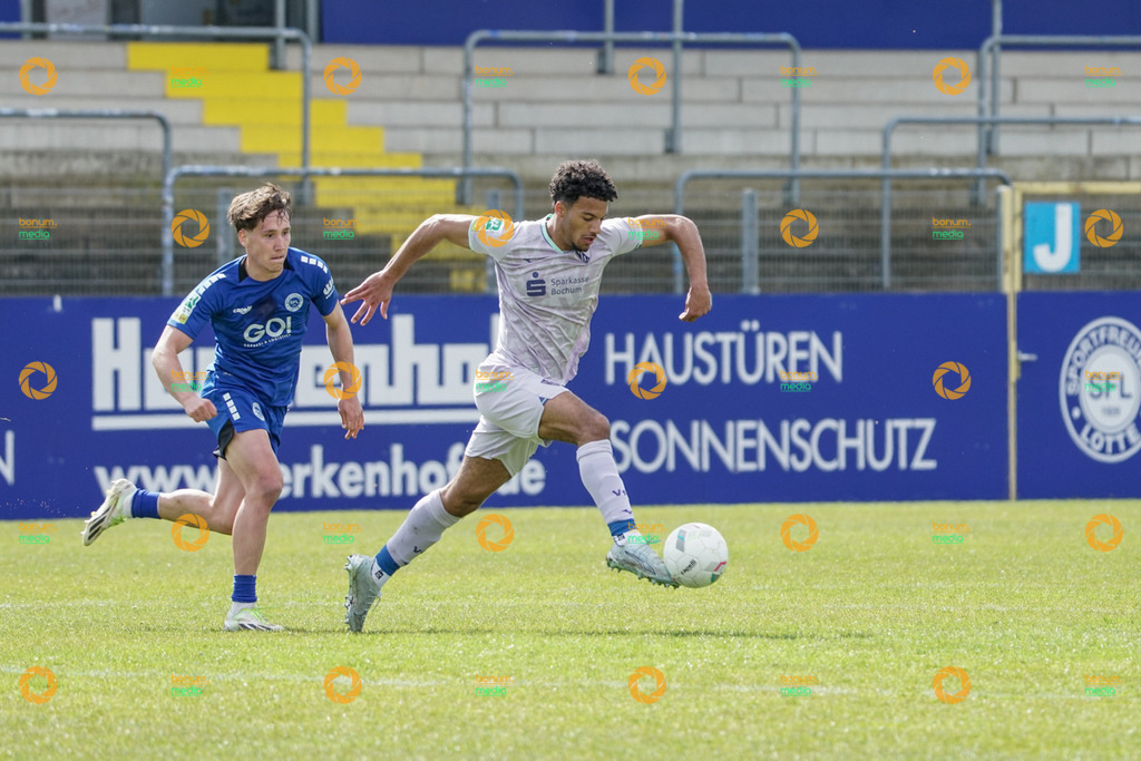 VfL Sportsfreunde Lotte vs. VfL Bochum II U23 - Regionalliga West - 28. Spieltag 2026 | Jonas Kehl, 2Jonathan Akaegbobi, 24 - Realisiert mit Pictrs.com