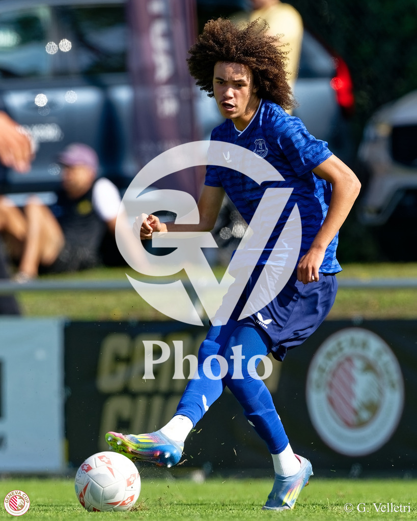 GenevaCup Group Phase - SL Benfica v Everton FC | during the GenevaCup Group Phase match between SL Benfica and Everton FC at Stade des Arberes in Meyrin, Switzerland