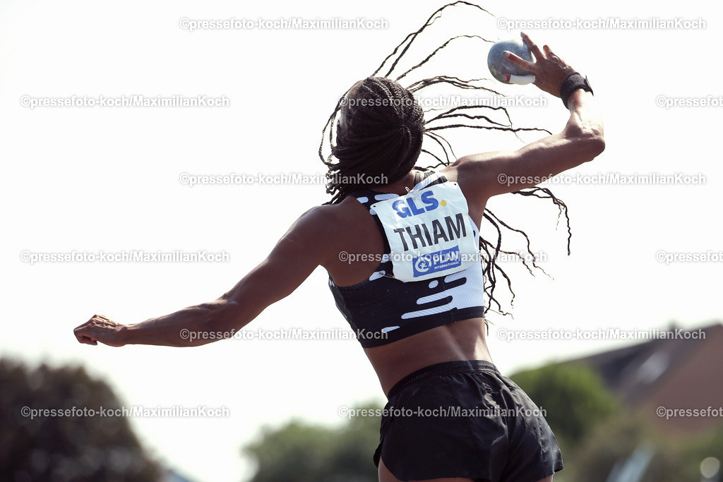RT17062305525 | 17.06.2023, Leichtathletik, Mehrkampf-Meeting Ratingen, Tag 1, Stadion am Stadionring: Nafissatou Thiam (BEL) siegt beim Kugelstoßen