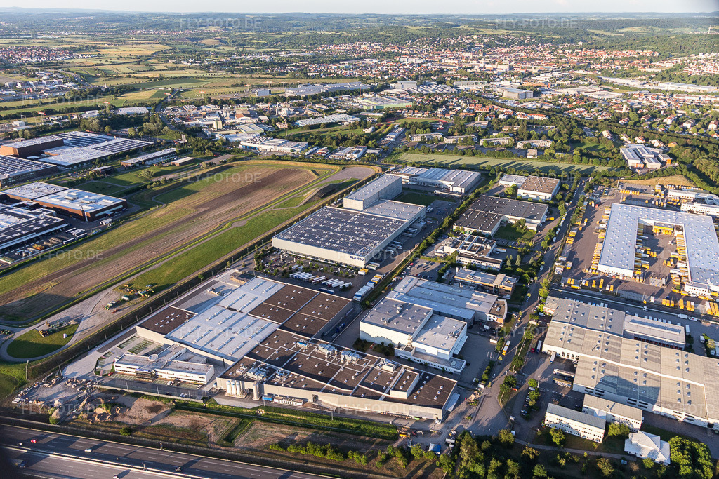 Luftbild: John Deere Testgelände in Bruchsal im Bundesland Baden-Württemberg in Deutschland. Foto: IMG_115264.jpg vom 13.06.2019 durch Werner Riehm/FLY-FOTO.de