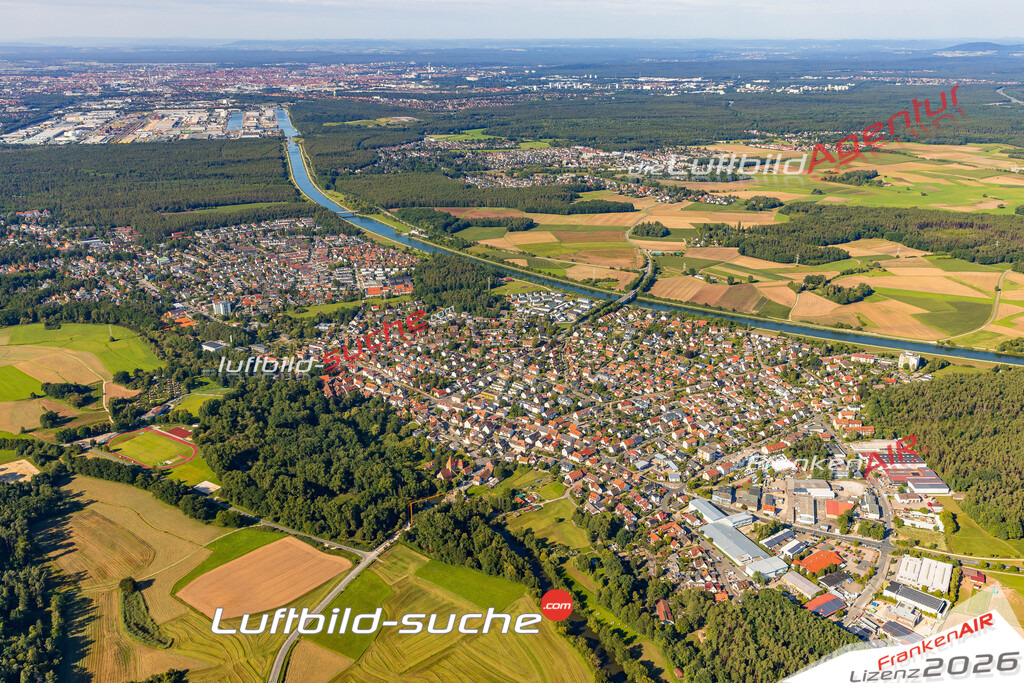 Luftaufnahme von Katzwang Nürnberg Bild- Das Luftbild wurde 2025 vom UL-Flugzeug heraus erstellt ( keine Drohne ) - Hochauflösende Luftaufnahme -Nicht vergleichbar mit Google Maps oder Satelittenbilder- Die Geschenkidee !Mit Lizenz und Bildrechte bestellbar