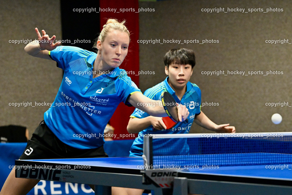 SCO Sprengnetter Bodensdorf vs. SU Sparkasse Kufstein  | Katarina Strazar, Yun-En Tsai, SCO Sprengnetter Bodensdorf vs. SU Sparkasse Kufstein , SCO Sprengnetter Bodensdorf vs. SU Sparkasse Kufstein am 08.02.2026 in Bodensdorf (SCO Sportheim), Austria, (Photo by Bernd Stefan)