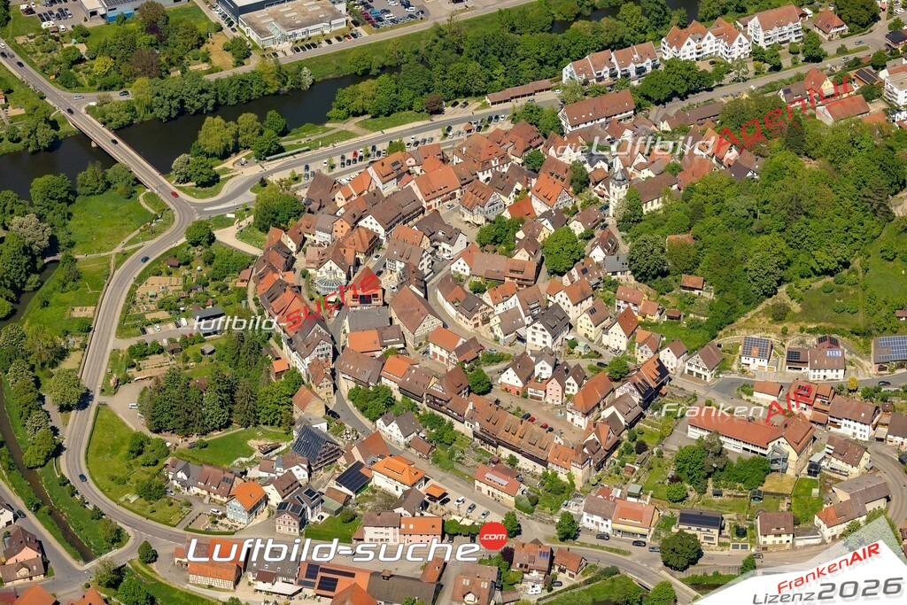 Luftaufnahme  Neu Wülfingen  Forchtenberg Das Luftbild wurde 2025 vom UL-Flugzeug heraus erstellt ( keine Drohne ) - Hochauflösende Luftaufnahme -Nicht vergleichbar mit Google Maps oder Satelittenbilder- Die Geschenkidee !Mit Lizenz und Bildrechte bestellbar