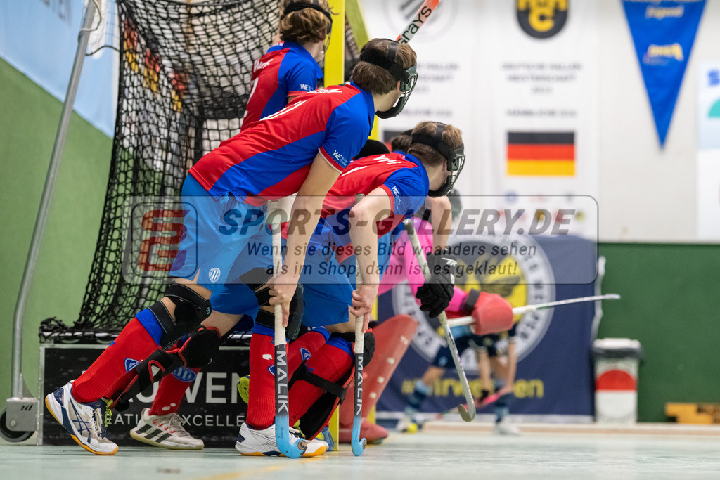 SFE_20230304_0079 | Deutsche Meisterschaft Männliche U16 Halle 2023 am 04.03.2023 in Köln (KTHC Stadion Rot-Weiss Köln Tennis and Hockey Club), Photo: Stephan Fehrmann 2022 (Sports-Gallery)