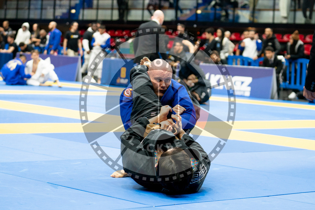 20240124PBB00062 | Fighters compete during the second day of the IBJJF European Championship in Paris, France, on January 24, 2024.