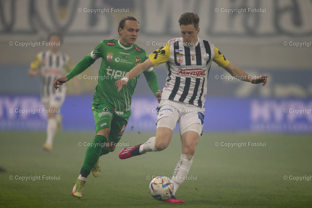 A_LUI_20230224_0003 | SPORT FUSSBALL ADMIRAL BUNDESLIGA 2022/23 LASK VS SC AUSTRIA LUSTENAU

IM BILD: Philipp Wiesinger (Lask), Lukas Fridrikas (SC Austria Lustenau)
FOTO:FOTOLUI/UW