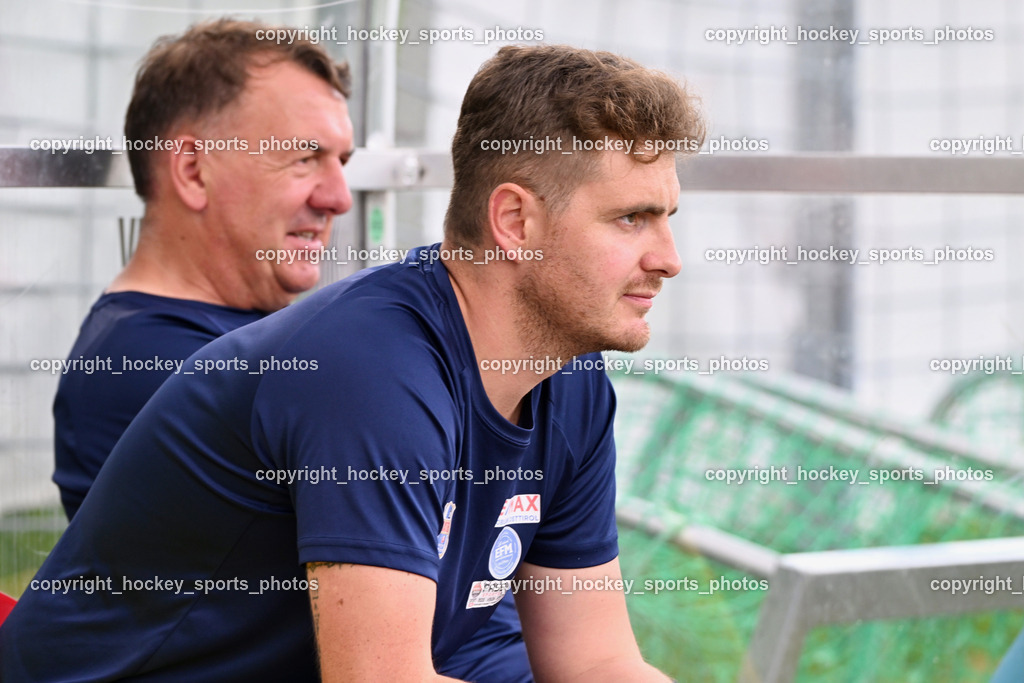 SV Spittal vs. UNION Matrei | Headcoach UNION Matrei Christoph Bernsteiner, Asisstentcoach Union Matrei Harald Panzl, SV Spittal vs. UNION Matrei, SV Spittal vs. UNION Matrei am 17.08.2025 in Spittal an der Drau (Goldeck Stadion), Austria, (Photo by Bernd Stefan)