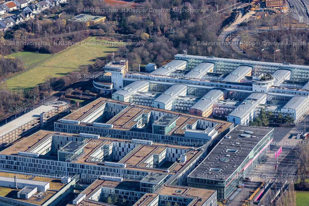 Luftbilder Bonn-6946 | Unternehmen- Verwaltungsgebäude Deutsche Telekom im Ortsteil Beuel in Bonn - Realisiert mit Pictrs.com