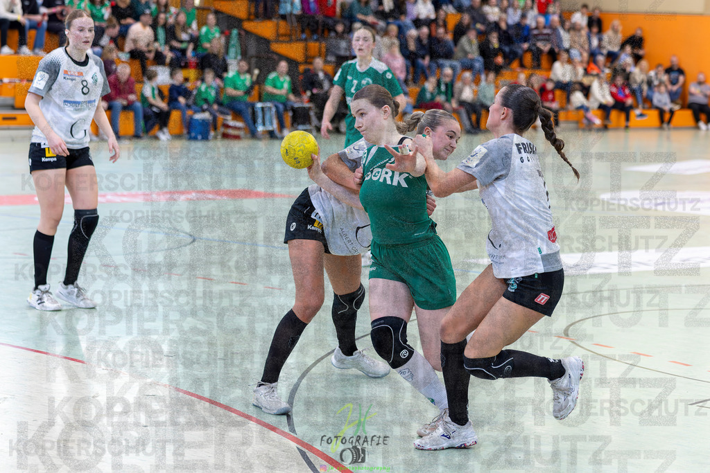 Jugendbundesliga wJA, Pokalrunde, HSG Kleenheim/Langgöns - Frisch Auf Göppingen | Jugendbundesliga wJA, Pokalrunde, HSG Kleenheim/Langgöns - Frisch Auf Göppingen am 28.02.2026 in Oberkleen (Weidig-Halle)Photo © 2026 - Jörg Heinrich - Realisiert mit Pictrs.com