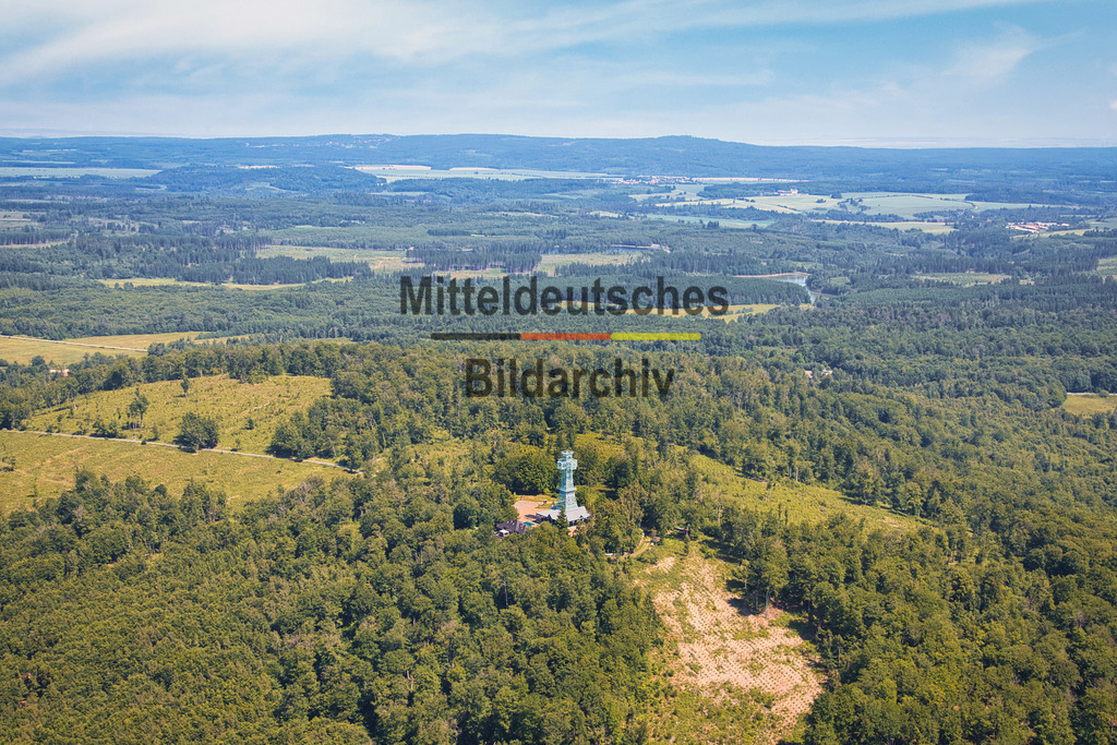 Josephskreuz-Mansfeld-Südarz_5848 | Stolberg (Harz) und das Josephskreuz von oben
 - Realisiert mit Pictrs.com