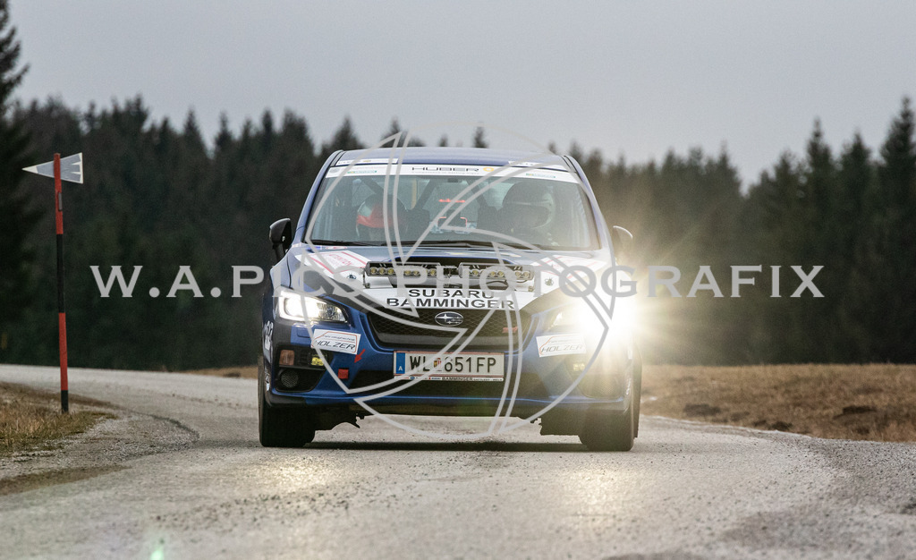 Sportmediapics-04012086460   | Jännerrallye 2020, AUSTRIA, 04-05. jänner 2020 -  Image shows: Micheal Lengauer/Andreas Thauerboeck (AUT,Subaru WRX STI)
Keywords: Motorsport, Rallye, Jänner, St.Oswald, Sport.
Photo: Sportmediapics/Andreas Willdoner