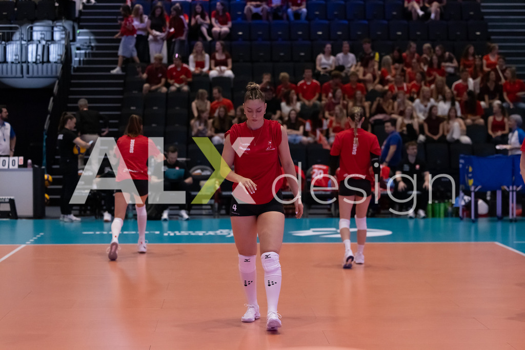 Austria v Switzerland - CEV European League Women | KRIENS, SWITZERLAND - JUNE 14: LEANA ZUVIC of Switzerland  during the CEV European League match between Austria and Switzerland at Pilatus Arena on June 14, 2026 in Kriens, Switzerland. - Realisiert mit Pictrs.com