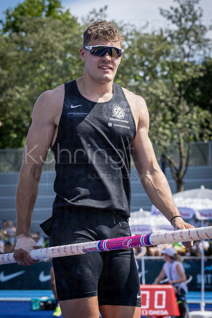 Multisport Event; Ratingen, 28.06.2026 | RATINGEN, GERMANY - JUNE 28, 2026 :  Marcel Meyer (GER / Germany) competing in the pole vault during the Multisport Event at Stadion Ratingen on June 28, 2026 in Ratingen, Germany.