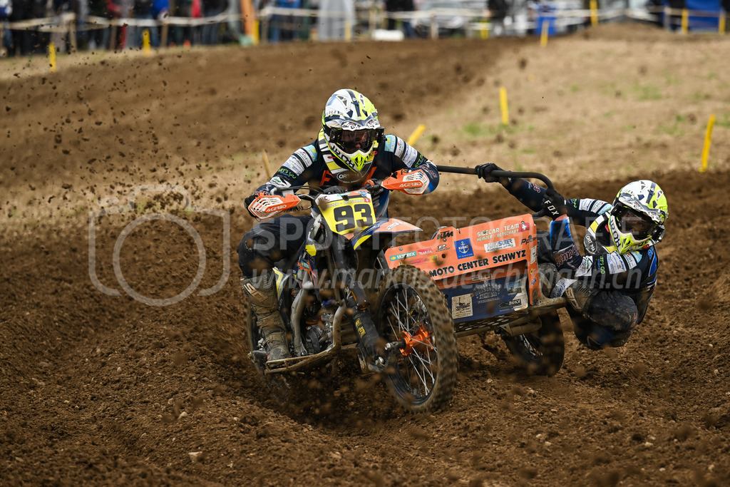 Motocross Schlatt bei Winterthur - 30. April 2023 | #93 Heinzer Marco / Betschart Ruedi aus Illgau (CH) in der Kategorie Seitenwagen am Motocross Schlatt bei Winterthur, 30. April 2023. 
Instagram: @mx_schlatt | @mc_wila | @sam_schweiz
Bild: Sportfotografie Markus Aeschimann | www.markus-aeschimann.ch - Realisiert mit Pictrs.com
