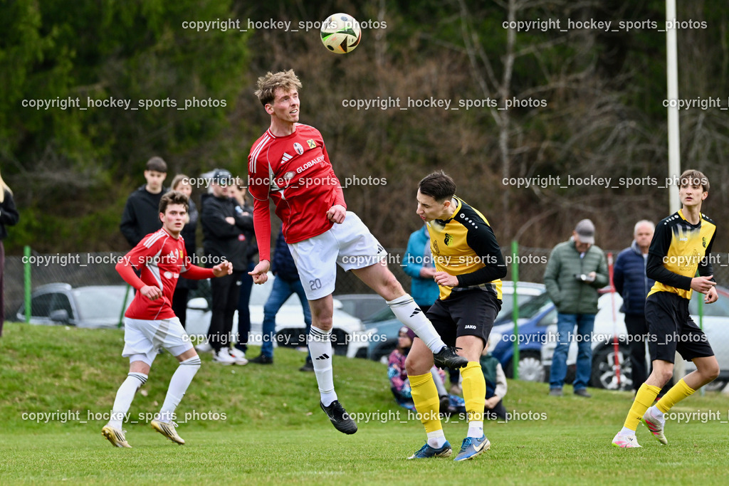 SV Arnoldstein vs. FC Union Sillian-Heinfels | #20 Marco Ortner FC Sillian, #5 Dino Benic SV Arnoldstein, #13 Fabian Ortner SV Arnoldstein, SV Arnoldstein vs. FC Union Sillian-Heinfels, SV Arnoldstein vs. FC Union Sillian-Heinfels am 29.03.2026 in Arnoldstein (Waldparkstadion Arnoldstein), Austria, (Photo by Bernd Stefan)