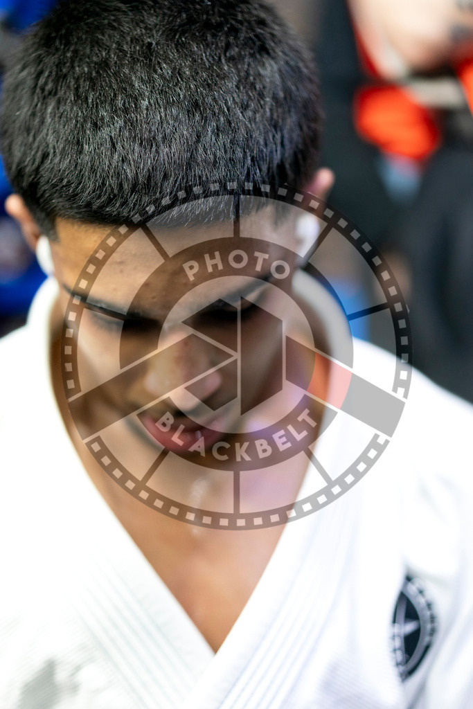20240121PBB6622 | Fighters compete during the second day of the IBJJF European Championship in Paris, France, on January 21, 2024.